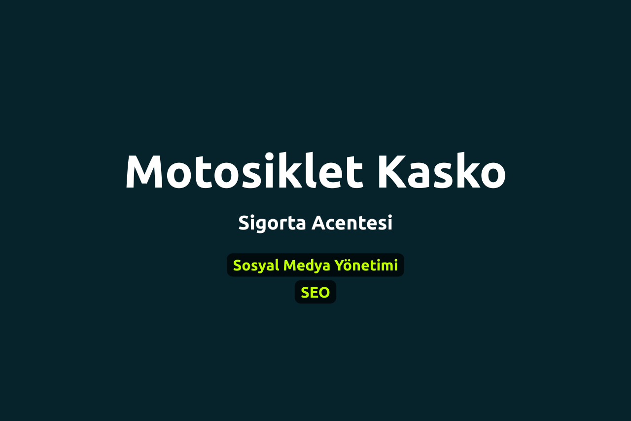 Motosiklet Kasko